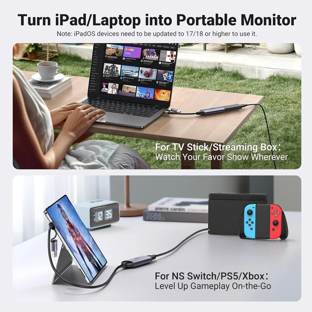 Imagem 4 de 5 do produto Placa Captura Ugreen Usb A/c 1080 60fp HDMI 4k30hz Preto
