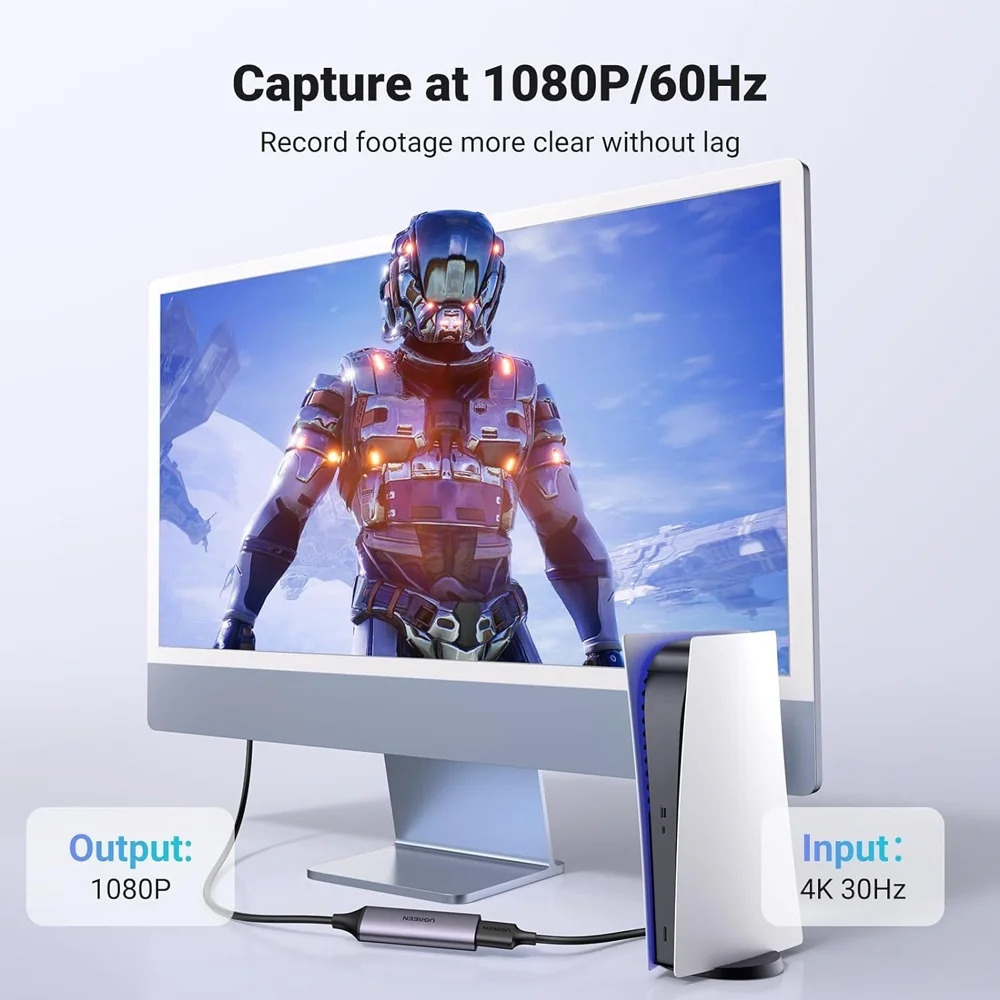 Imagem 5 de 5 do produto Placa Captura Ugreen Usb A/c 1080 60fp HDMI 4k30hz Preto