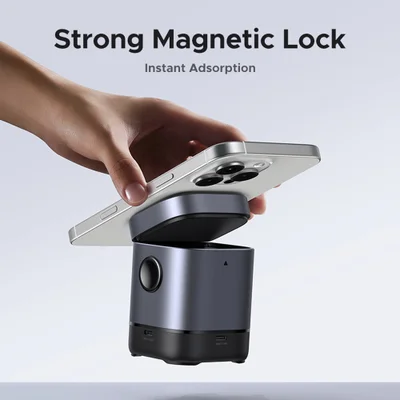 Carregador Magnético Sem Fio Ugreen 2in1 Máx. 15w Preto — foto 5