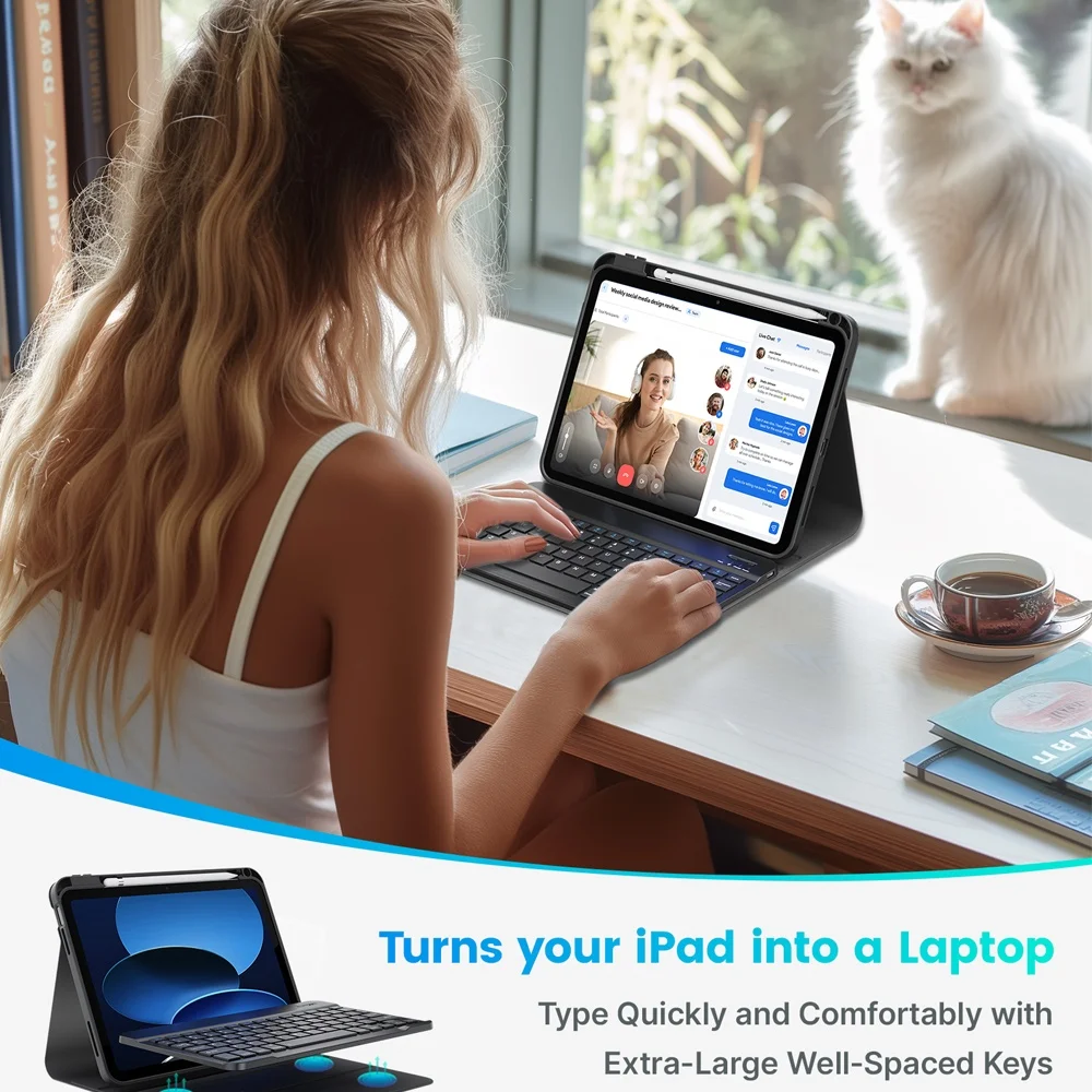 Imagem 5 de 5 do produto Capa Teclado Type Case Para Ipad 10 10.9 Pol. Kb16-100-c