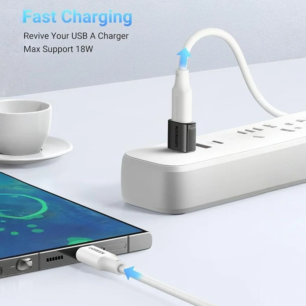 Imagem 2 de 5 do produto Adaptador Usb A P/usb C Ugreen 10gbps PCacote 2un Preto