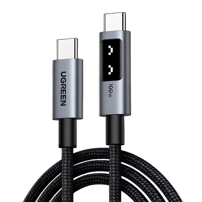 Cabo Usb C Ugreen Uno 480mbs Máx. 100w 2metros Preto