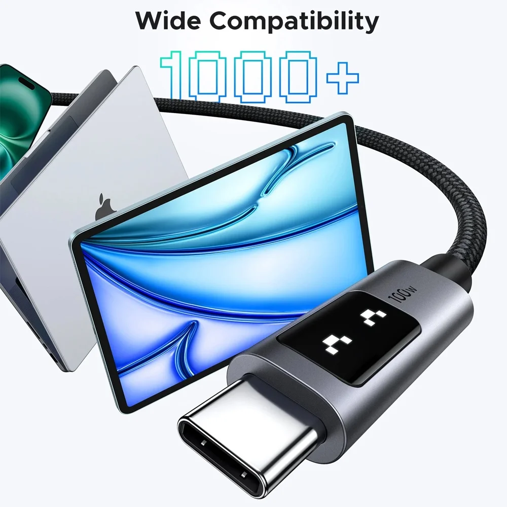 Imagem 3 de 5 do produto Cabo Usb C Ugreen Uno 480mbs Máx. 100w 2metros Preto