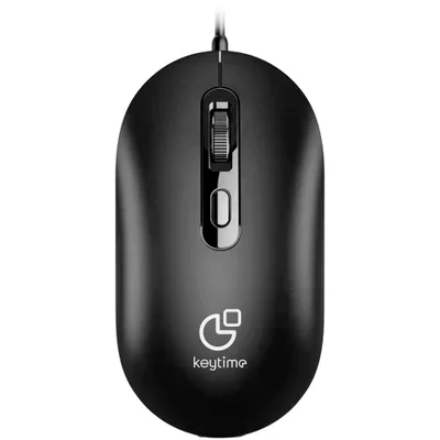mouse Keytime Office Techgear 4 Botões C/fio 2400dpi Preto