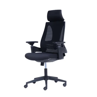 Cadeira De Escritório Ergonômica Nr17 Giratória Office ToLEDo Com Encosto E Braços 3d Rivatti Cor:preto