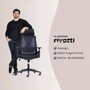 Cadeira De Escritório Ergonômica Nr17 Giratória Office ToLEDo Com Encosto E Braços 3d Rivatti Cor:preto