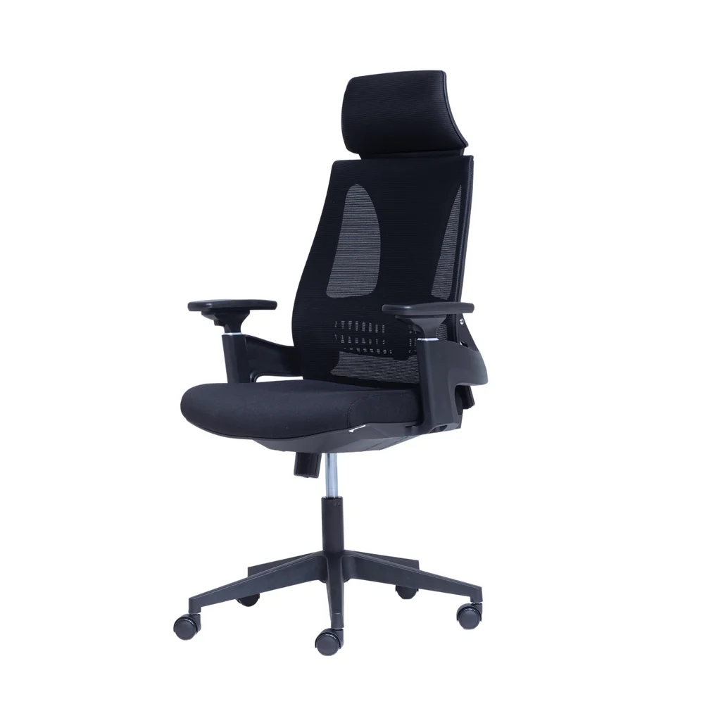 Cadeira De Escritório Ergonômica Nr17 Giratória Office ToLEDo Com Encosto E Braços 3d Rivatti Cor:preto Cadeira De Escritório Ergonômica Nr17 Giratória Office ToLEDo Com Encosto E Braços 3d Rivatti Cor:preto
