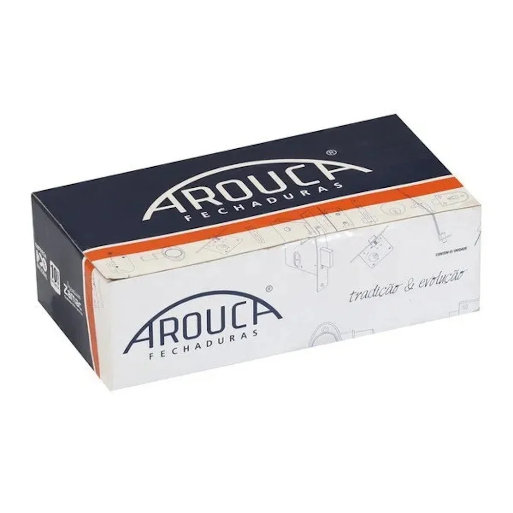Imagem 3 de 4 do produto Fechadura Polo Externa Espelho Escovado 55mm 665729/55-z Zce Máquina Curta Arouca