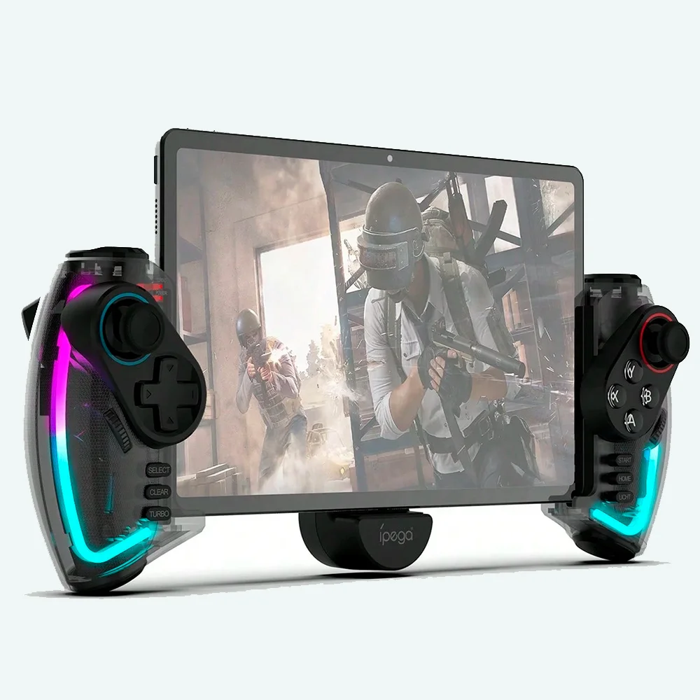 Imagem 2 de 5 do produto Controle Joystick Sem Fio Para Celular Tablet E Ipad  Ipega Pg-9777s RGB Bluetooth