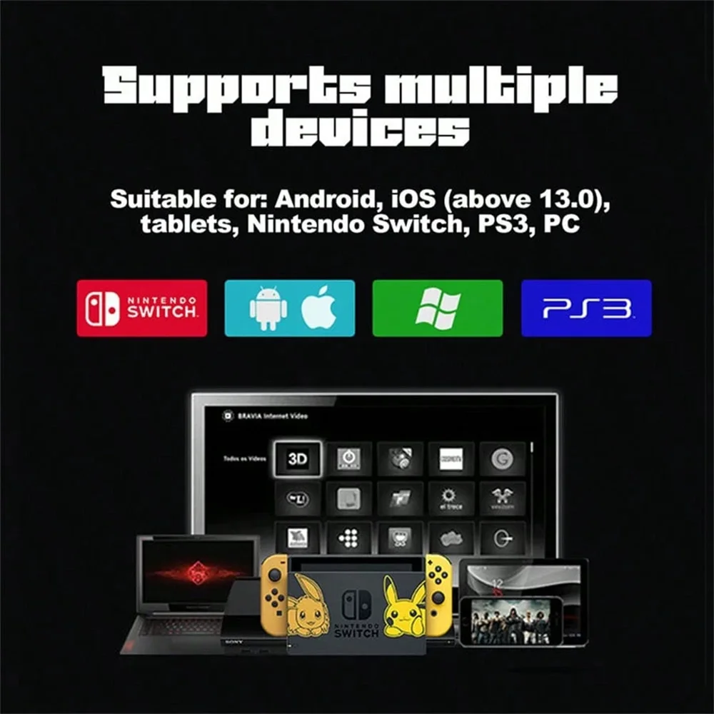 Imagem 4 de 5 do produto Controle Joystick Sem Fio Para Celular Tablet E Ipad  Ipega Pg-9777s RGB Bluetooth
