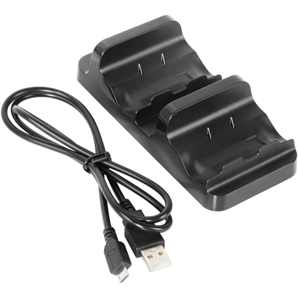 Imagem 3 de 5 do produto Base Dock Carregador Duplo Compatível Com Controle XBOX One + 2 Baterias Recarregáveis + Cabo Usb