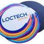 Mousepad Loctech Circular Tecido e Borracha, Antiderrapante