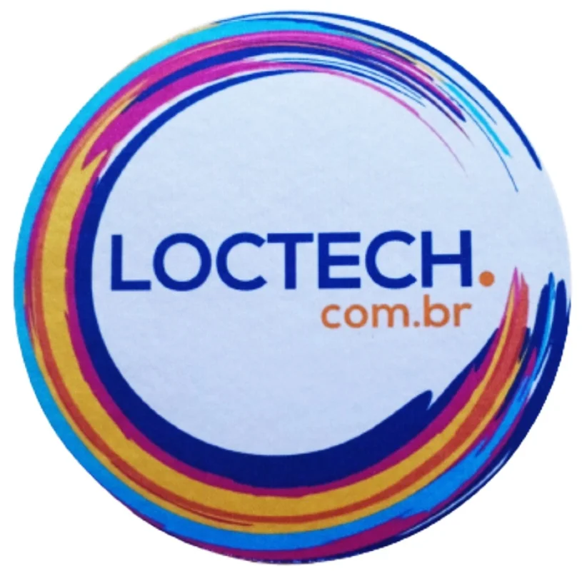 Mousepad Loctech Circular Tecido e Borracha, Antiderrapante Mousepad Loctech Circular Tecido e Borracha, Antiderrapante