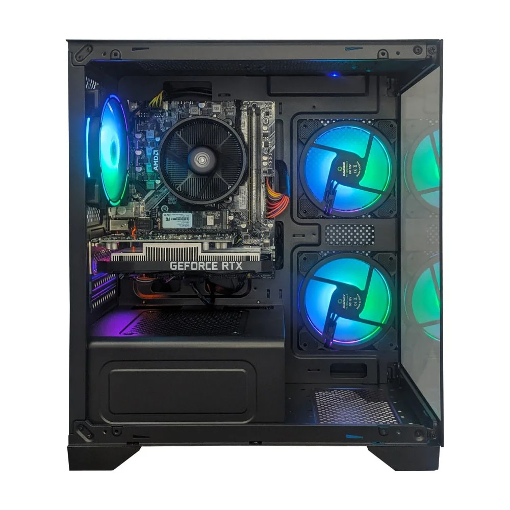 Computador Gamer Stream Amd Aq 1011 Tc Dual Channel Amd Ryzen 5 4500 Geforce RTX 3050 16gb Ddr4 512gb SSD C/3 Fans Linux - view 3