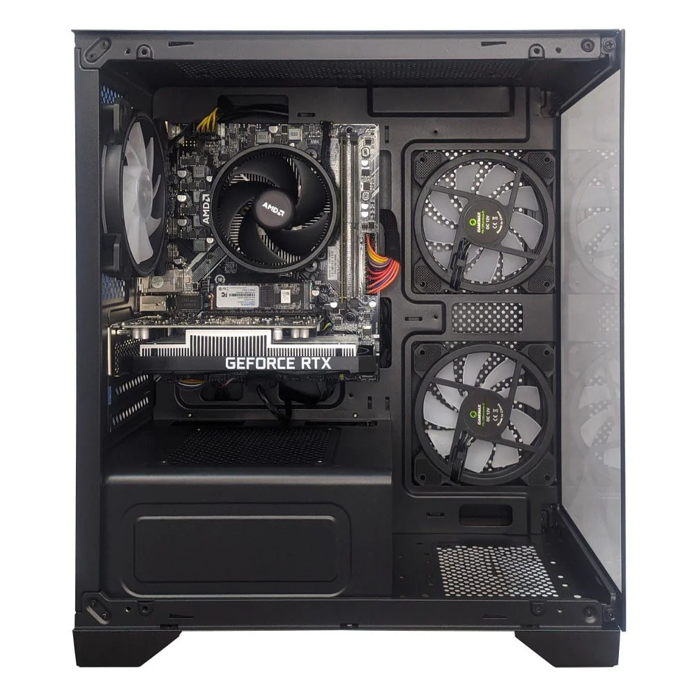 Computador Gamer Stream Amd Aq 1011 Tc Dual Channel Amd Ryzen 5 4500 Geforce RTX 3050 16gb Ddr4 512gb SSD C/3 Fans Linux - view 4