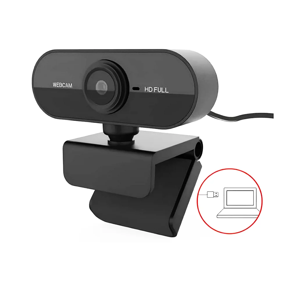 Imagem 2 de 5 do produto Webcam Full Hd 1080p Com Microfone Home Office Video Conferencia