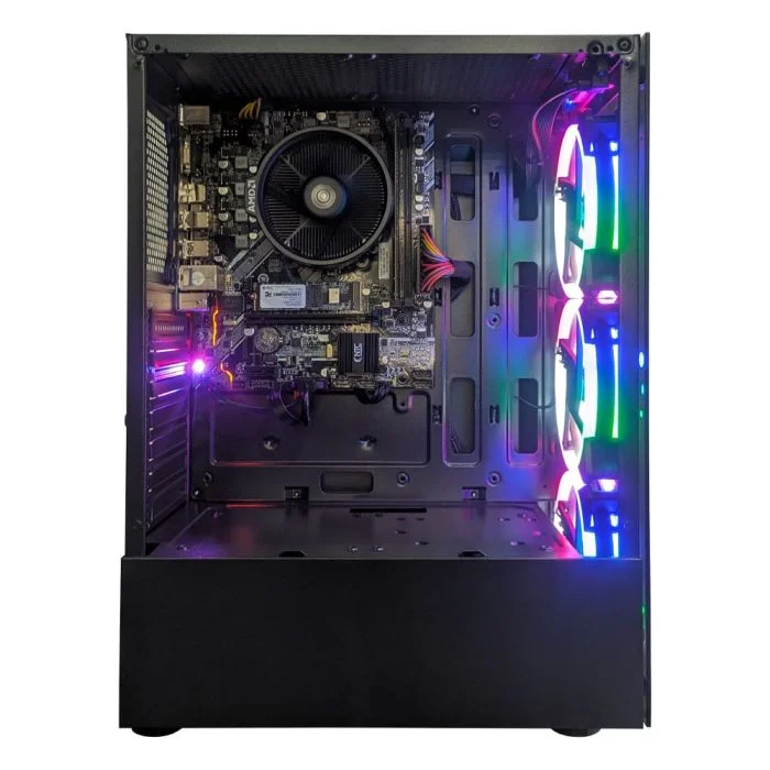 Computador Gamer Stream Amd - 1078 Tc Amd Ryzen 3 5300g Radeon Graphics 8GB Ddr4 256gb SSD C/3 Fans Linux - view 4