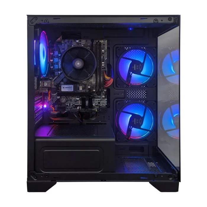 Computador Gamer Stream Amd Aq 1008 Tc Amd Ryzen 3 5300g Radeon Graphics 8GB Ddr4 256gb SSD C/3 Fans Linux - view 5