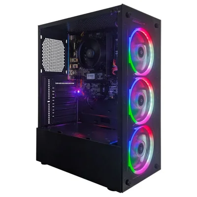Computador Gamer Certox Stream Amd - 1080 Tc Amd Ryzen 5 4500 Radeon Rx550 8GB Ddr4 256gb SSD C/3 Fans Linux