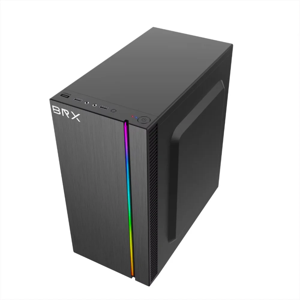 Imagem 2 de 4 do produto Gabinete Gamer Brx Nexus F754 Mini Tower LED Usb 2.0 S/fans Preto