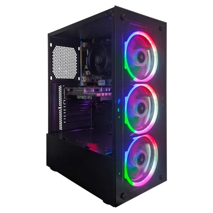 Computador Gamer Certox Stream Amd - 1081 Tc Dual Channel Ryzen 5 4500 Geforce RTX 3050 6gb 16gb Ddr4 (2x8GB) 512gb SSD C/3 Fans Linux
