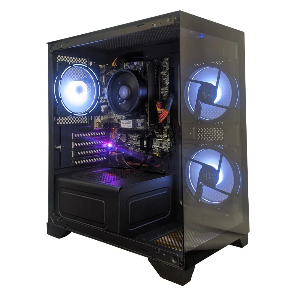 Computador Gamer Certox Stream Amd Aq 1017 Tc Amd Ryzen 3 5300g Radeon Graphics 8GB Ddr4 256gb SSD C/3 Fans Linux