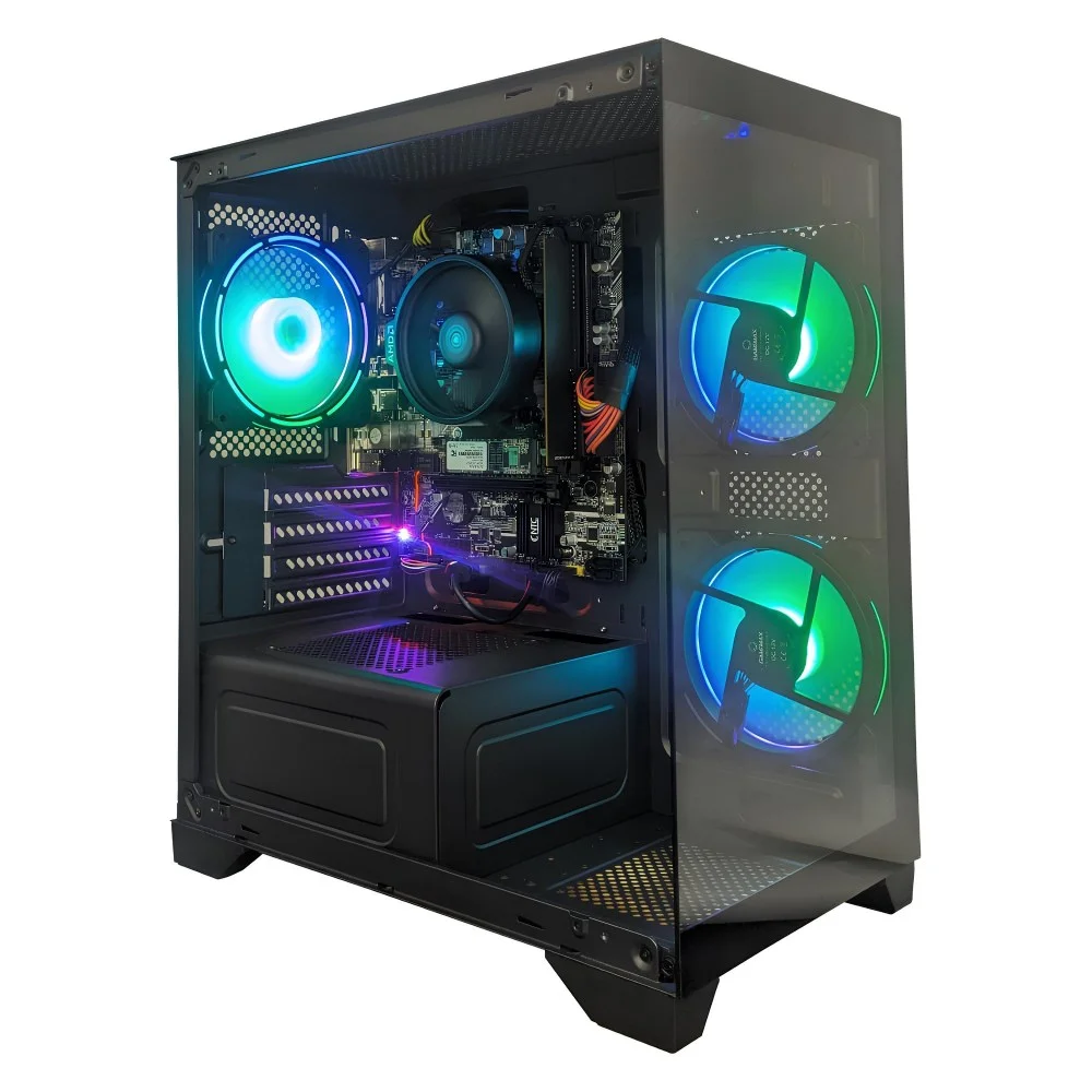 Computador Gamer Stream Amd Aq 1017 Tc Amd Ryzen 3 5300g Radeon Graphics 8GB Ddr4 256gb SSD C/3 Fans Linux - view 5