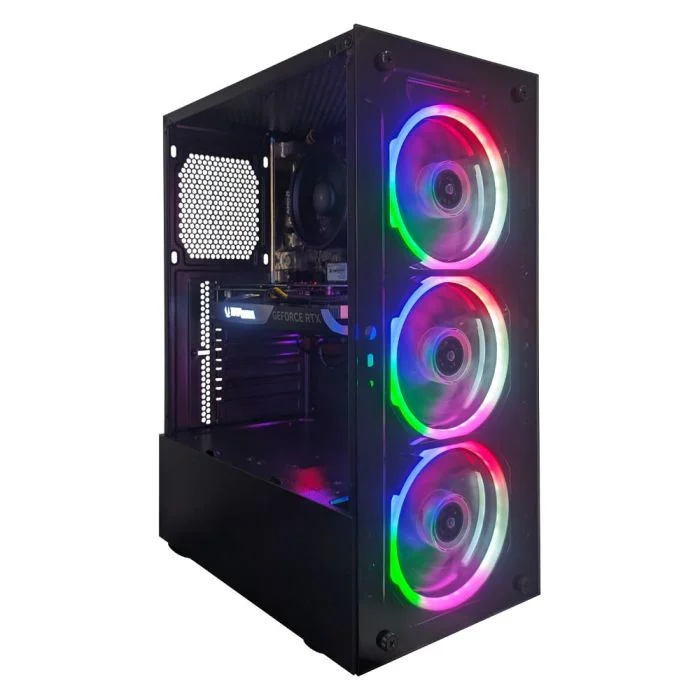 Computador Gamer Certox Stream Amd - 1087 Tc Dual Channel Ryzen 5 5500 Geforce RTX 4060 8GB 16gb Ddr4 (2x8GB) 512gb SSD C/3 Fans Linux