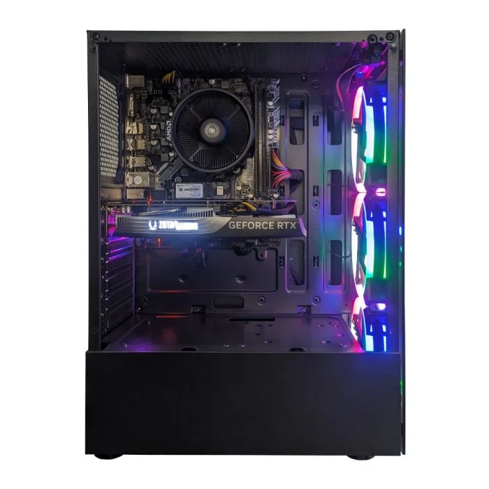 Computador Gamer Stream Amd - 1087 Tc Dual Channel Ryzen 5 5500 Geforce RTX 4060 8GB 16gb Ddr4 (2x8GB) 512gb SSD C/3 Fans Linux - view 2