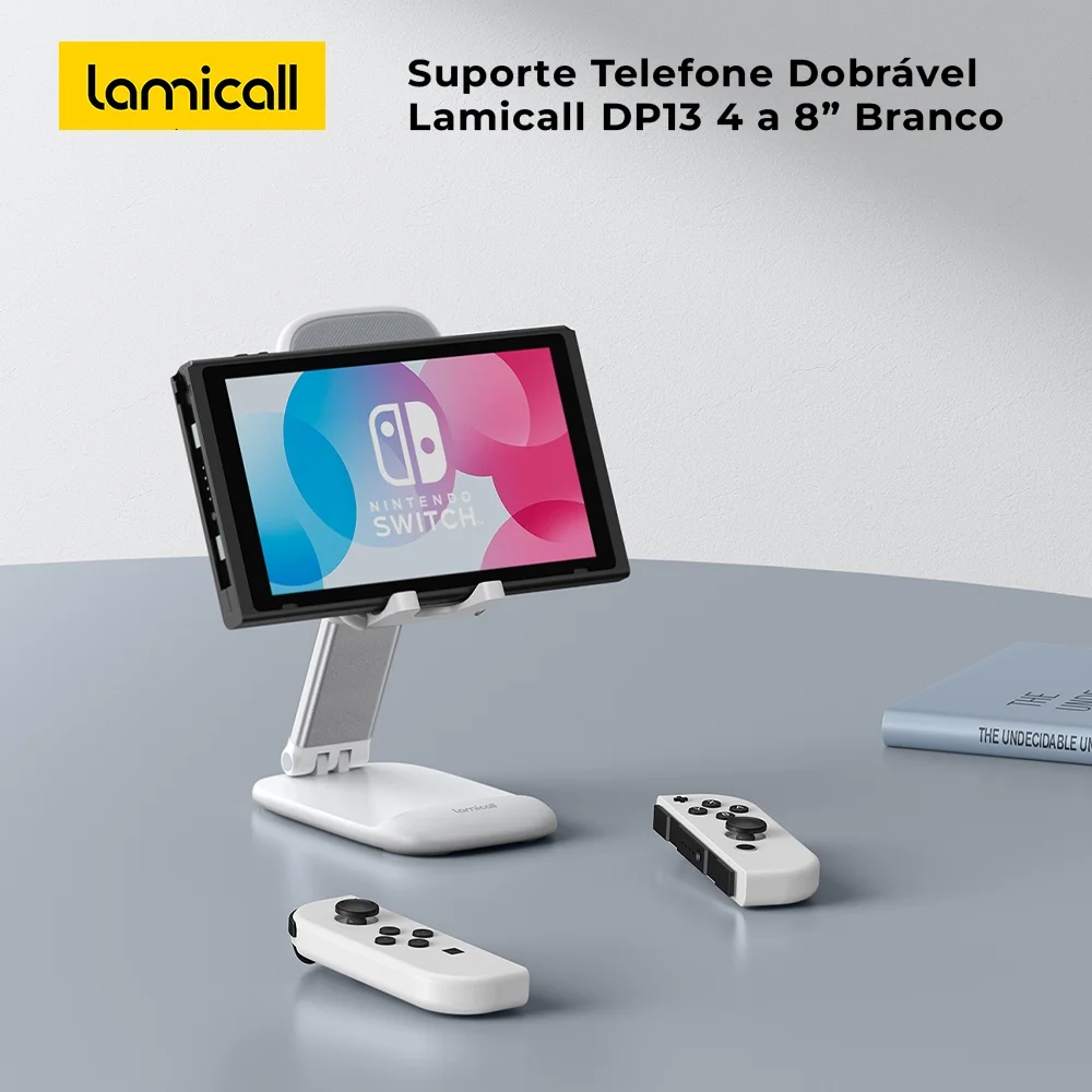 Imagem 2 de 5 do produto Suporte Telefone Dobrável Lamicall Dp13 4 A 8” Branco