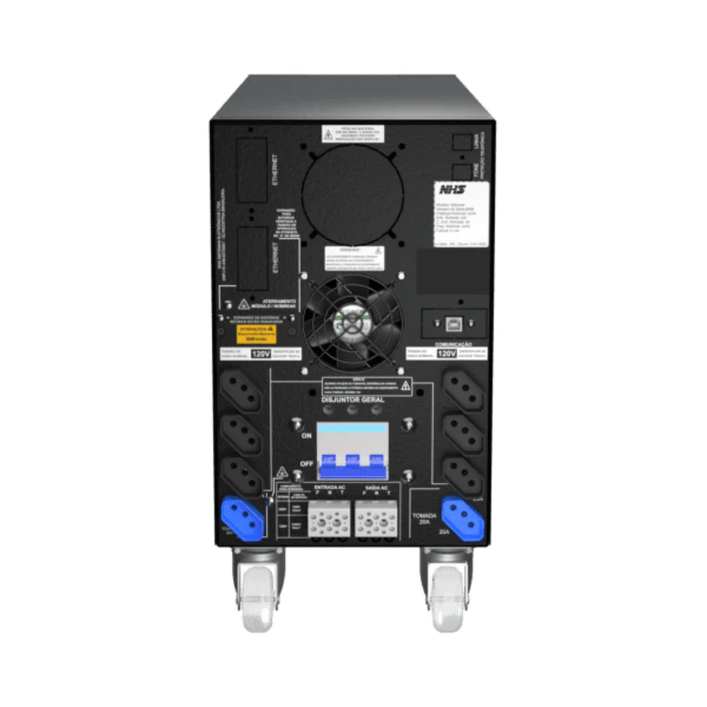 Imagem 2 de 3 do produto Nobreak Nhs Prime On Line Giii3000va Ent. Bivolt Sai. 220 8x9ah 12v 8 Tomadas - 92.a2.030500