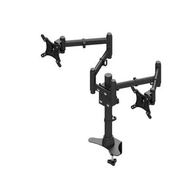 Suporte De Mesa Avatron Para 2 Monitores Até 27" Com Garra/morsa - Smd-1027g-b