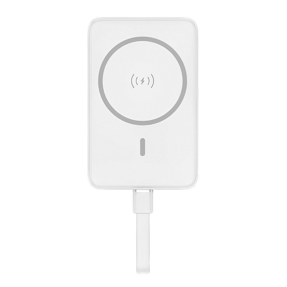 Power Bank Magnética Pisen Usb C 10000mah Máx 30w Branca