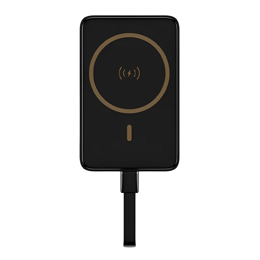 Power Bank Magnética Pisen Usb C 10000mah Máx 30w Preta
