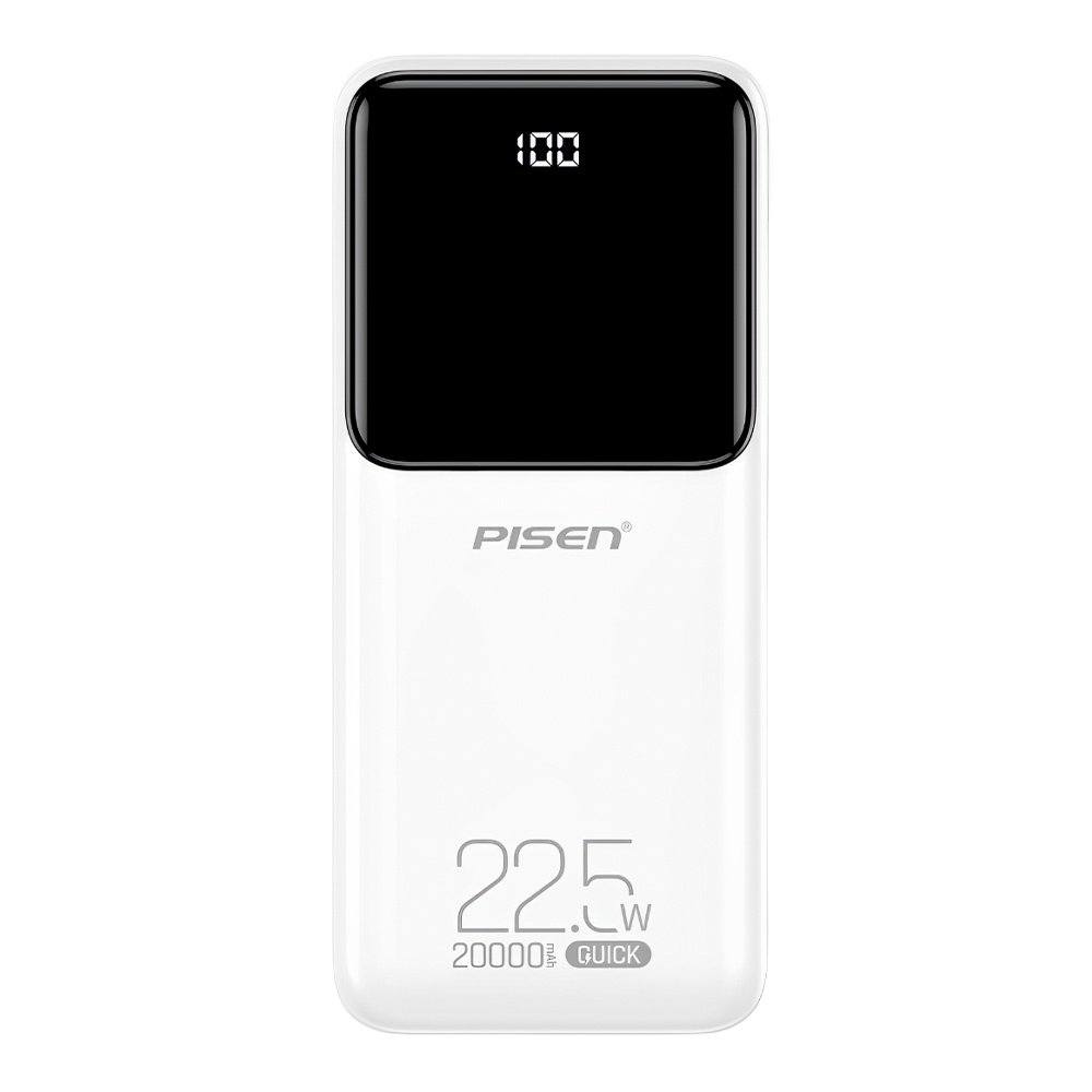 Power Bank 20000mah Pisen Usb C/a/v8 Máx. 22.5w Branca