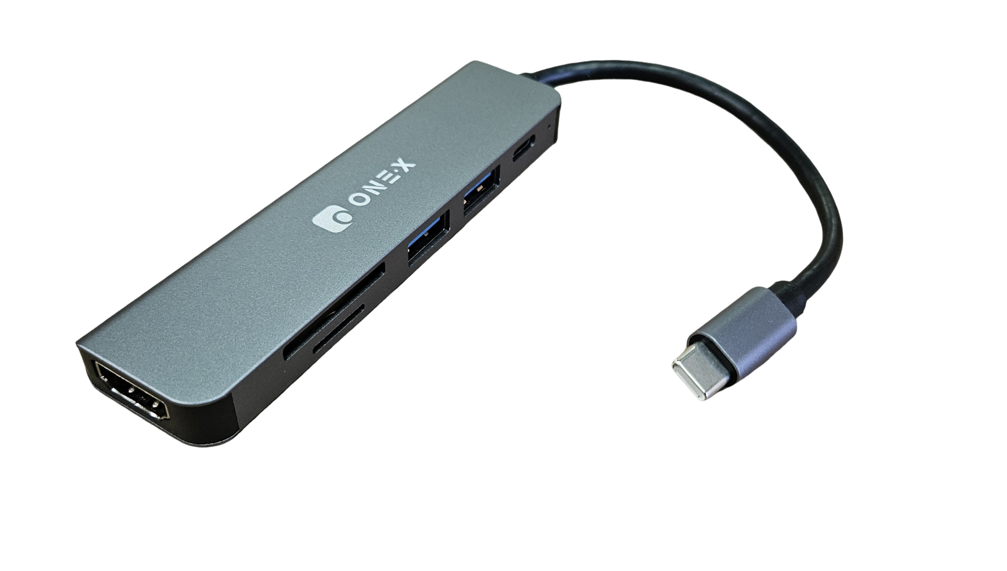 Hub Adaptador Usb Tipo C 6 Em 1 HDMI Usb 3.0 Sd Card Onex Hub-7566
