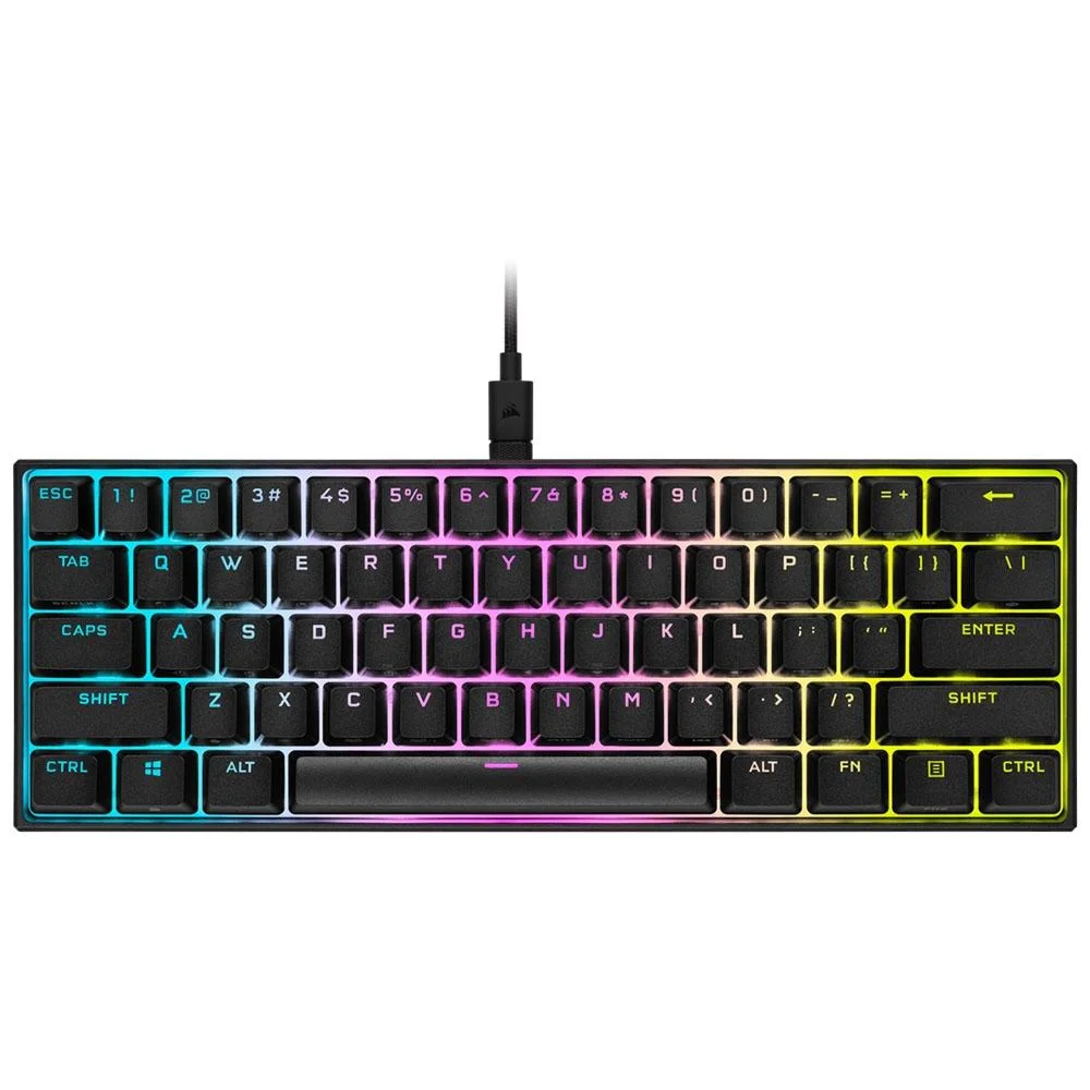 CORSAIR K65 RGB MINI 60%キーボード 銀軸 Teclado Mecânico Gamer Corsair K65 Mini | KaBuM!