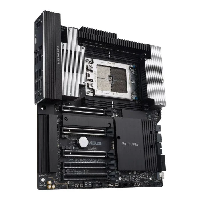 Imagem 3 de 5 do produto Placa Mãe Asus Pro Ws Trx50-sage Wifi 7 Amd Str5 4xDDR5 Chipset Amd Trx50 Ceb