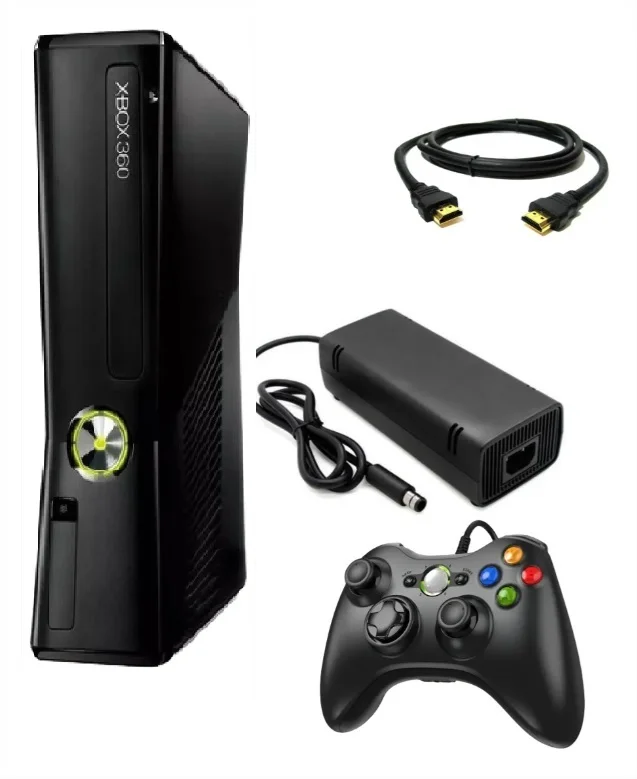 Console 360  4gb Standard Cor Matte Black + Kinect + 1 Controle