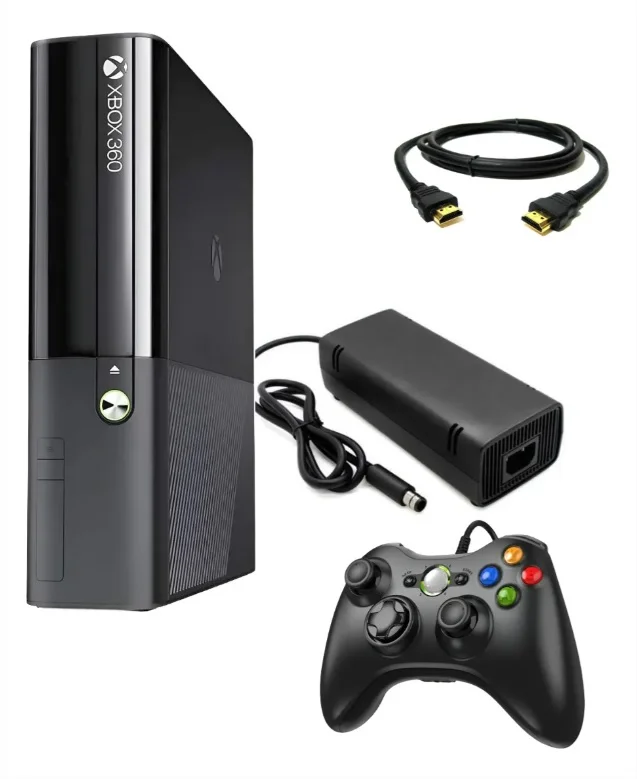 Console 360  4gb Standard Cor Matte Black + Kinect + 1 Controle