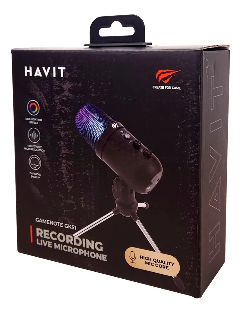 Imagem 4 de 5 do produto Microfone Para PC  - Havit - Gk51.
