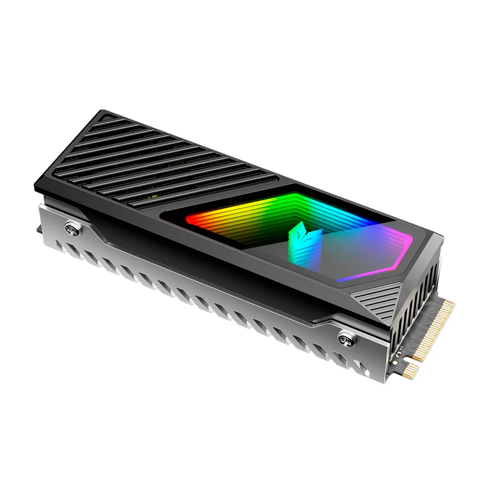 Dissipador de Calor para SSD Nvme, M.2 (2280), Com Ventilador, LED Infinito ARGB 5v 3 Pinos, Alumínio, Coolmoon CM-M2F