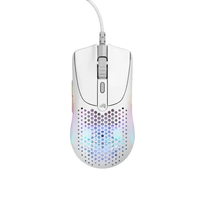 Mouse Gamer Glorious Model O 2 Mini, 49g Ultraleve, RGB, 26k Dpi, Sensor Óptico, Cabo Ascend V2, Glorious, Branco Fosco