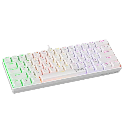 Teclado Gamer Mecânico 60% Snow Walker V2 RGB - Switch Red - Anti Ghosting - Hot Swapple - C/ Software