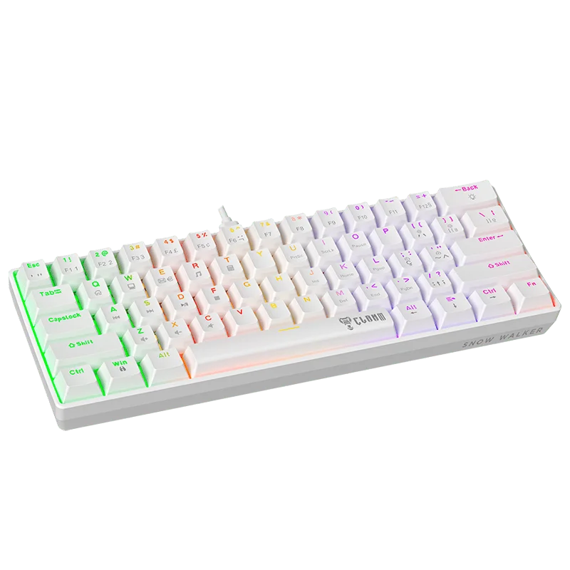 Teclado Gamer Mecânico 60% Snow Walker V2 RGB - Switch Red - Anti Ghosting - Hot Swapple - C/ Software Teclado Gamer Mecânico 60% Snow Walker V2 RGB - Switch Red - Anti Ghosting - Hot Swapple - C/ Software