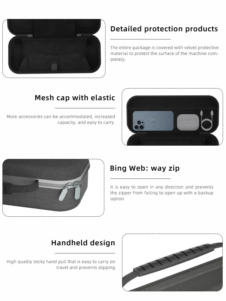 Case Estojo Para Ps5 Portal Bolsa Transporte Cinza