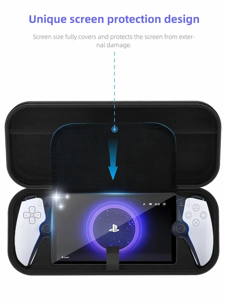 Case Estojo Para Ps5 Portal Bolsa Transporte Cinza
