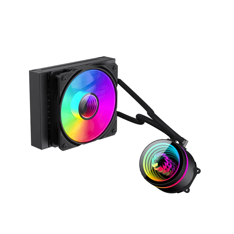 Imagem 2 de 5 do produto Water Cooler Gamemax Iceburg 120 Black ARGB  - Iceburgd120bk