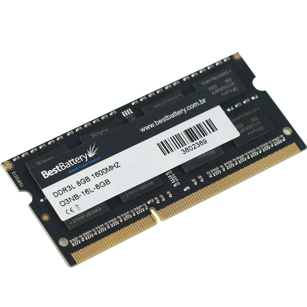 Memória Ddr3l 1,35v Notebook 8GB 1600mhz Bestbattery