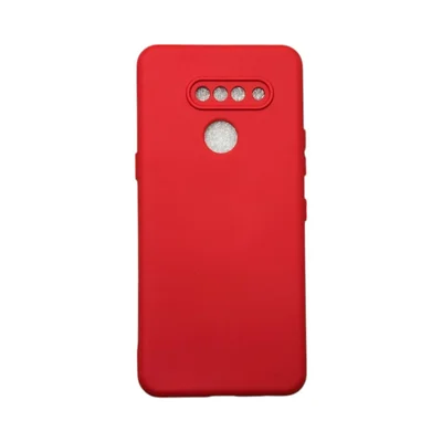 Capa Lg K50s Protege Ao Redor Da Câmera Silicone Aveludada Colorida Case Capinha Anti Impacto Lg K50s:vermelho